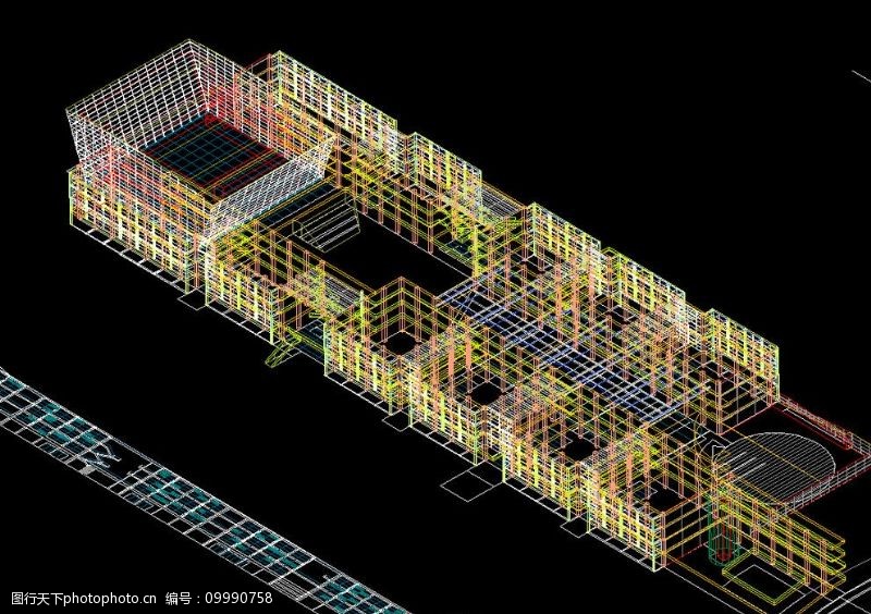 仙林大学城建筑3D模型图图片