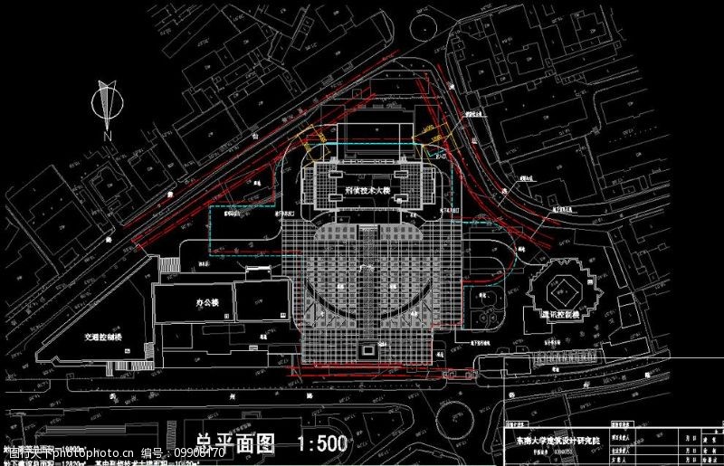 仙林大学城刑侦技术大楼总平面图图片