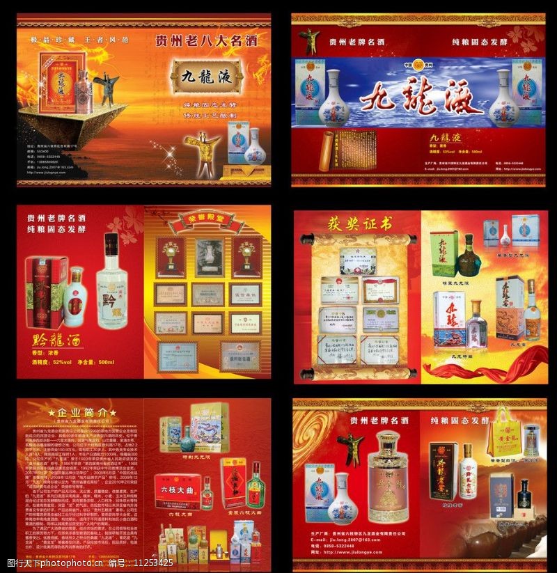 老博会宣传海报九龙液画册图片