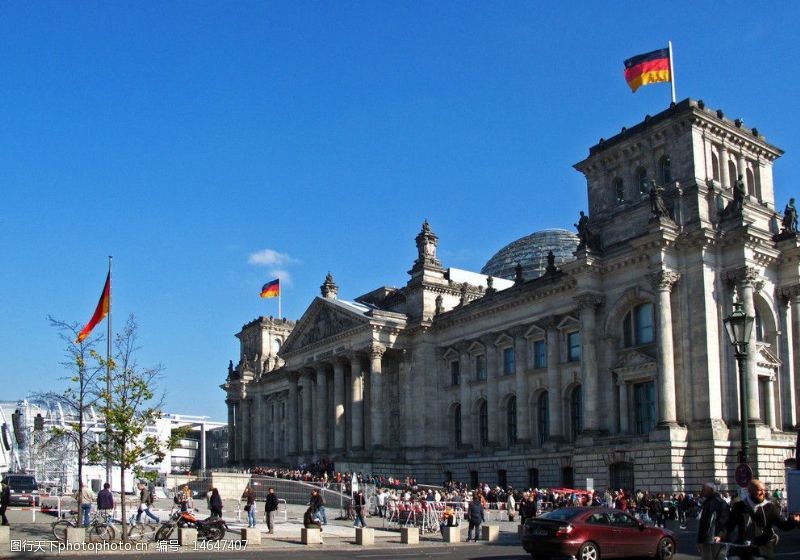 欧洲风格德国柏林国会大厦图片