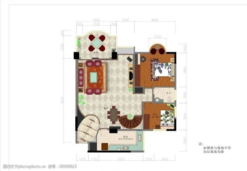 室内设计平面图别墅设计图片