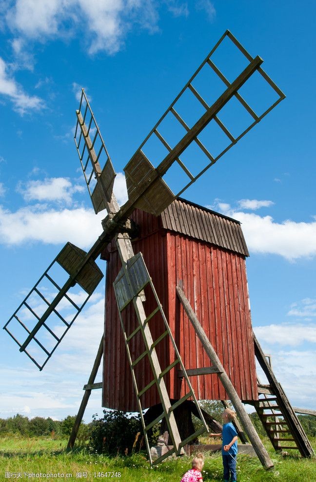 绿洲荷兰风车图片