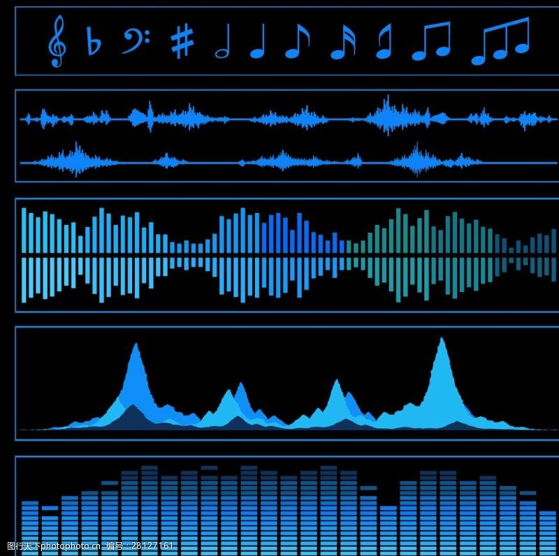 音乐波形图片免费下载 音乐波形素材 音乐波形模板 图行天下素材网