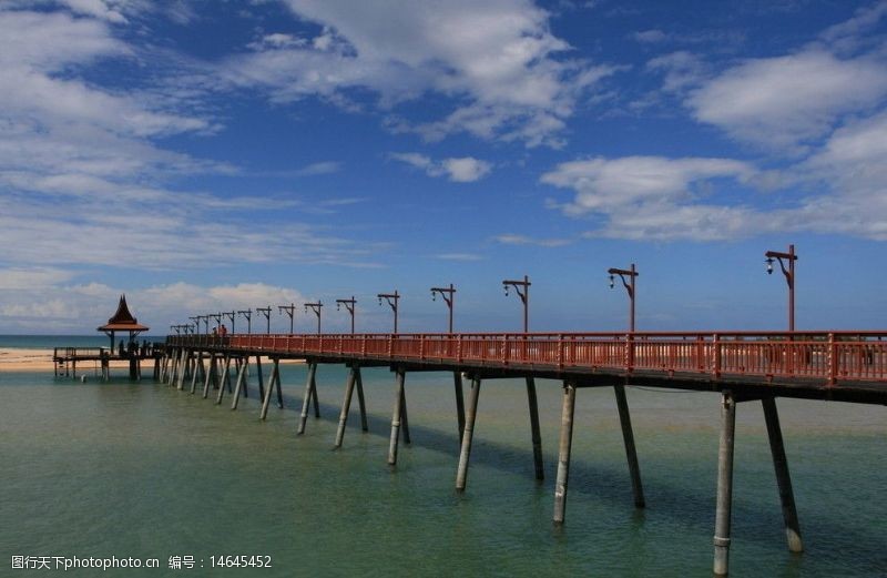 护栏柱泰国普吉岛栈桥图片