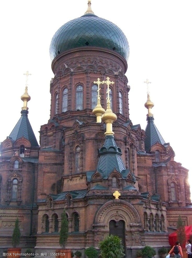 欧式铁窗哈尔滨索菲亚大教堂图片